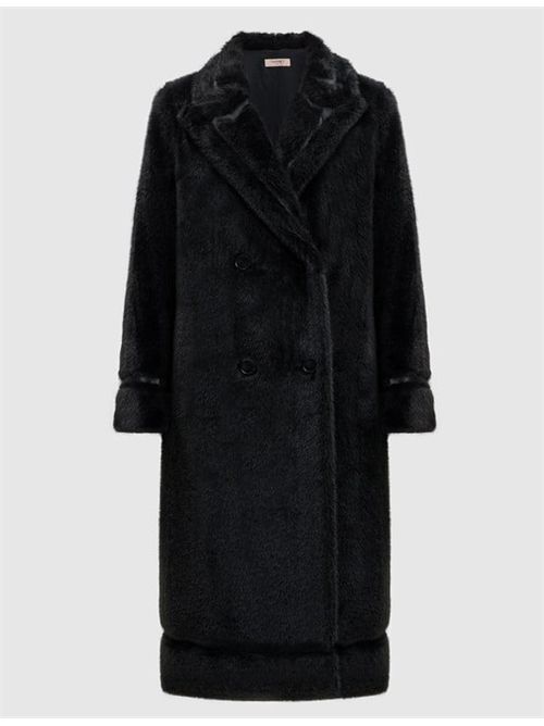 DOUBLE-BREASTED COAT TWIN SET | 252TT215200006 NERO